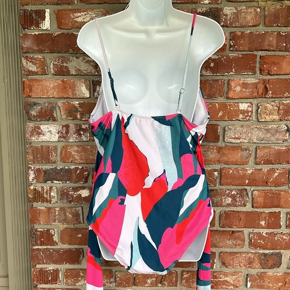 SHEIN Colorful Abstract Print One piece Swimsuit  size 1 XL - Picture 4 of 8
